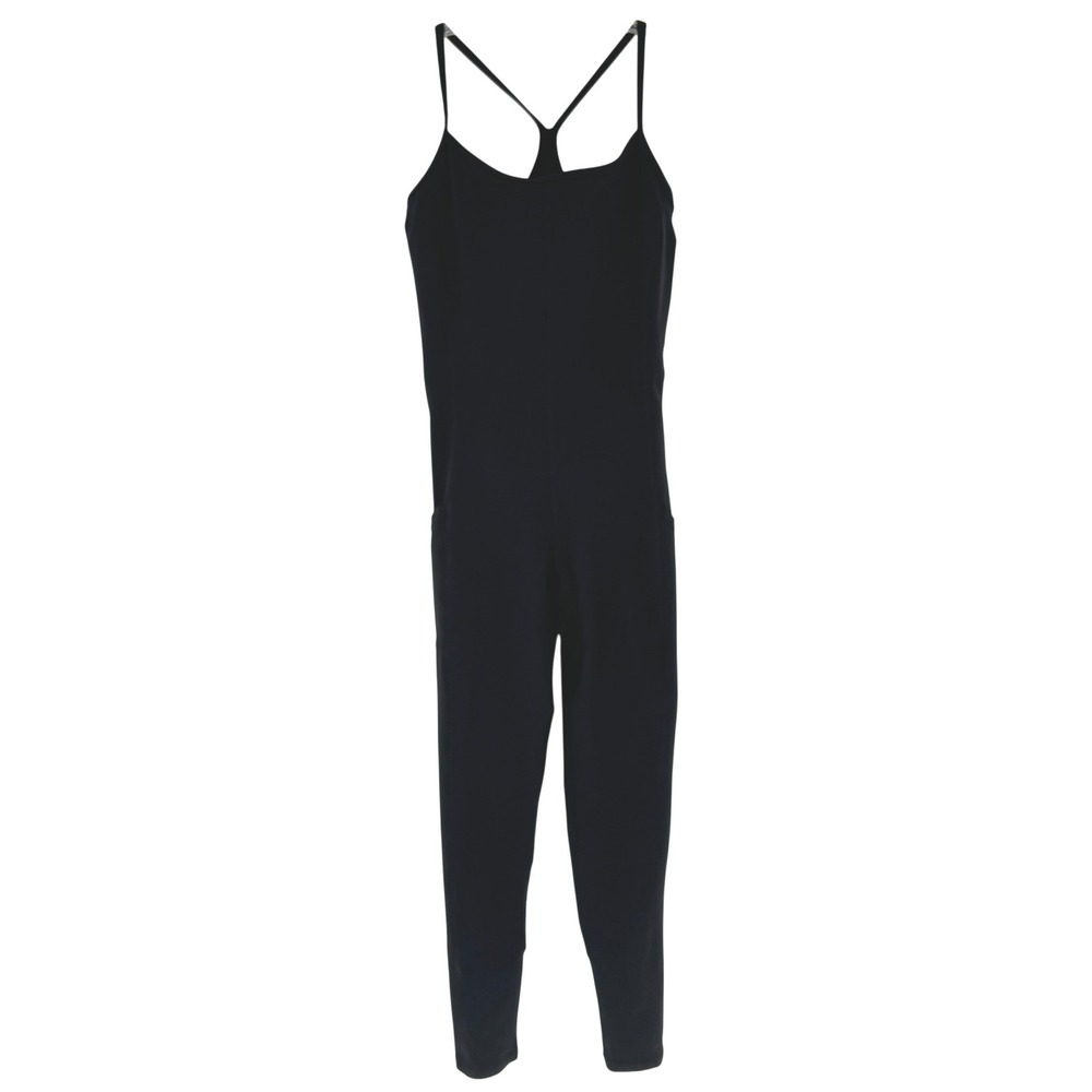 Offline by Aerie Hugger Black Racerback Jumpsuit Yoga Athleisure Small